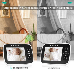 Caméra vidéo intelligente Kingfit Babyphone sans fil Vision nocturne infrarouge Détecteur de température SM35 Babyphone avec des fonctionnalités de haute technologie - Product Image 6