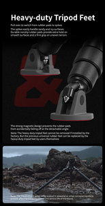 Trépied <span class=keywords><strong>photo</strong></span> et vidéo YC Heavy Payload Onion 75mm Bowl Pineta Peak Low Angle Central Shaft Column Carbon Fiber One-Step - Product Image 6