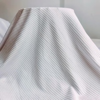 Expédition rapide par air et mer, stock suffisant, rouleaux de tissu doux prêts pour l'impression numérique, 200 g/m², blanc, 4x2, tissu côtelé pour impression par sublimation