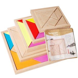 Rompecabezas Tangram <span class=keywords><strong>de</strong></span> Madera Transfronterizo, Material Didáctico para <span class=keywords><strong>Primaria</strong></span> y Preescolar, Ayuda Educativa Temprana - Product Image 5