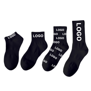 Alta calidad Unisex Jacquard logotipo personalizado calcetines deportivos de algodón de los hombres de la tripulación calcetines atléticos al por mayor sin MOQ OEM calcetines de diseñador - Product Image 2