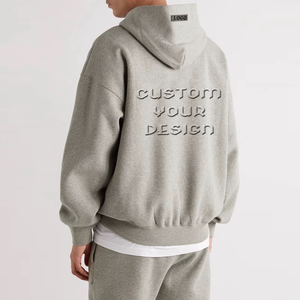 Vêtements de marque SS22 en gros, fabricant de survêtements gris personnalisés, <span class=keywords><strong>sweat</strong></span>-shirt essentiel pour homme et pantalon de survêtement de sport - Product Image 2