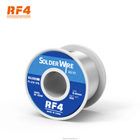 Fil à souder RF4 054D 63/37 0,4 mm avec âme de flux 2% 50g pour réparation de PCB de téléphone, composants CMS, soudure de puces IC, soudure électronique