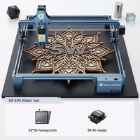 Machine de gravure et de découpe laser à diode SCULPFUN S9 90W haute technologie pour bois et acrylique avec assistance pneumatique et grille en nid d'abeille