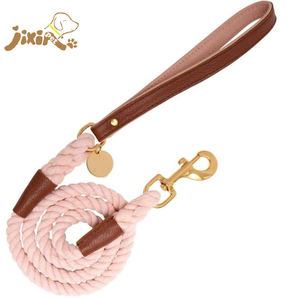 Conjunto de Correa y collar de nailon para perro, stock mayorista, fabricante hecho a mano reciclado, accesorios de cuerda trenzada para mascotas de lujo ecológico - Product Image 3