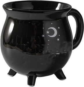 Mug à 12 cases en céramique noire, gobelet avec motif de lune, tasse pour café, eau, bière, nouveauté - Product Image 5