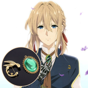 ไวโอเล็ต เอเวอร์การ์เดน สร้อยคอจี้รูปอัญมณี ไวโอเล็ต ซิสเตอร์ เข็มกลัดรูปห่านไวโอเล็ต คอสเพลย์ - Product Image 1