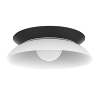 Projet d'hôtel Plafonnier encastré personnalisé Plafonnier rond moderne à led Plafonnier noir mat