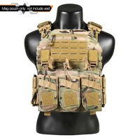 GAF 1000D Chaleco Tactico Mochila 7.62mm Triple Chest Rig Nylon Tactical Mag Pouch