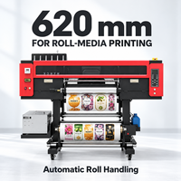 Printer Label UV DTF Profesional Qingyi 620mm Epson I3200-U1 dengan Efek 3D High-Gloss untuk Label Vinyl Transfer Panas