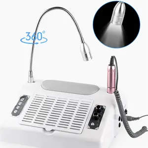 Profession Table Nail Drill Machine Nail Dust Collector 5 in 1 Custom Acrylic Nail Drill Lamp Uv Led Art Beauty