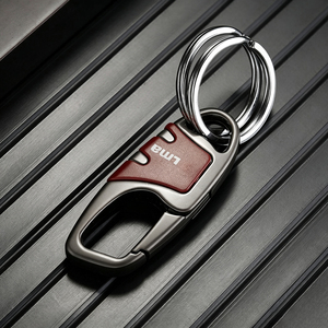 Men Hardware Zinc Alloy Non-slip <b>Key</b> Clip Custom Logo Metal Carabiner <b>Key</b> Holder <b>Key</b> <b>Ring</b> for Vehicle <b>Keys</b>, Pocket Carry - Product Image 1