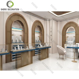 Vitrine à bijoux de haute qualité avec métal et verre pour comptoir de magasin de bijoux, éclairage LED - Product Image 5