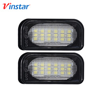 Éclairage de plaque d'immatriculation LED Vinstar pour Mercedes Benz W203 4D CLK A209 W209 C209 Erro Free pièces et accessoires de véhicule