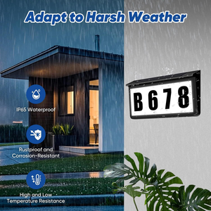Ip65 Inductive Control Door Number <b>Light</b> for Outdoor Garden Doorway Address - Product Image 1