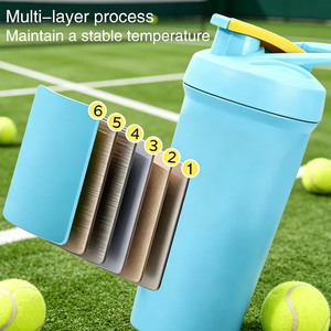 Bouteille shaker isotherme multi-usage pour sport, café glacé et protéines, double usage, vente en gros OEM ODM - Product Image 3