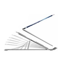 Nouveaux cadeaux de Noël, support portable pliable pour ordinateur portable en alliage d'aluminium pour ordinateur de bureau et voiture