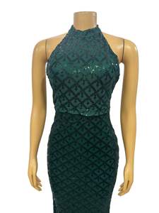 Robes pour femmes Viviblook Z0122DS01, robe de soirée élégante sans manches avec strass, nouvelle collection - Product Image 5