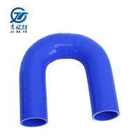 Tuyau de liquide de refroidissement en silicone résistant aux hautes températures d'usine Tube coudé à 180 °