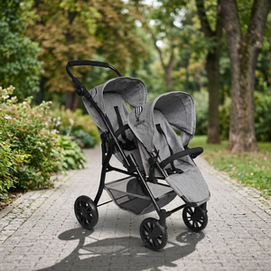 Apexcel Luxury <b>Doll</b> Tandem Stroller Jogger Pram Buggy Toy Combi OEM ODM Baby Highchair Carrier Wagon Plastic Foam - Product Image 2