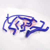 Kit de tuyau de radiateur en silicone, tuyau d'admission de liquide de refroidissement, compatible avec VW Corrado VR6 GOLF MK3 VR6 2.8 92-97 JMI