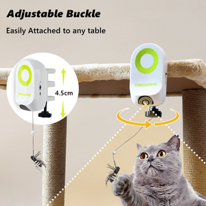 AFP Smart Pet Toy Jouet interactif pour chat, rechargeable par USB, réglable, levage automatique, insectes électriques, baguette magique - Product Image 2