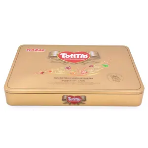 Venta caliente clásico de <span class=keywords><strong>rectangular</strong></span> de gotas de dulces de caramelo de embalaje de la caja de la lata - Product Image 1