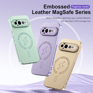 Fundas Magnéticas Personalizadas de Cuero PU para Teléfono Móvil Google Pixel 11 Pro XL 10 9 8 Pro con Película Protectora de Lente HD y Cubierta Trasera - Product Image 3