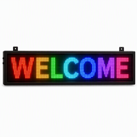 Letrero LED P10 a Todo Color con Control por WiFi y Aplicación, Tablero de Mensajes Programable para Escaparates de Tiendas