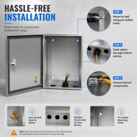 Boîtier de distribution métallique couleur personnalisée IP65 résistant aux intempéries, coffret électrique peint, marque Ouyue, vente en gros directe usine OEM