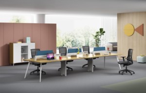 Armario alto <span class=keywords><strong>de</strong></span> oficina I Cloud, gabinete <span class=keywords><strong>de</strong></span> <span class=keywords><strong>almacenamiento</strong></span> alto con chapa <span class=keywords><strong>de</strong></span> madera y panel MFC <span class=keywords><strong>de</strong></span> grado E0, patas metálicas con recubrimiento <span class=keywords><strong>en</strong></span> polvo y deslizadores. - Product Image 2