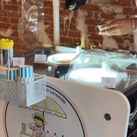 Gerobak Gelato E-Power 2 Silinder Laris Manis, Gerobak Gelato Komersial Mobile EV, Produksi Langsung dari Pabrik, Lengkap Sekaligus