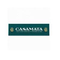 Tapis de bar en silicone personnalisé pour usage commercial, tapis anti-déversement en caoutchouc, tapis de service de comptoir de bar avec logo OEM pour pub et café