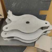 Plaques réfractaires en carbure de silicium recristallisé (RSiC) haute température en forme de poisson, marque LUYU