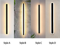 Lampe murale extérieure en aluminium DAWN, étanche IP65, AC165-265V, luminaire mural LED moderne en forme de longue bande, éclairage de porche avant, éclairage de jardin