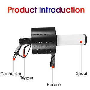 Máquina de confeti RGB Light Party Air Gun CO2 Pistola Original <span class=keywords><strong>Shooter</strong></span> Fog Machine CO2 DJ Gun Paper Confeti Gun - Product Image 4