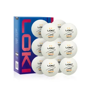 Kunden spezifisches Logo Pingpong Ball 3 Sterne ABS nahtlose Tischtennis bälle Hersteller besten Tischtennis bälle