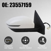 Nouveau rétroviseur latéral rabattable électriquement, chauffant et avec système de séchage, blanc laqué, ajustement universel, pour Baojun 530