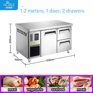 Congélateur commercial sous comptoir, réfrigérateur sous comptoir, congélateur à air refroidi, armoire en acier inoxydable, cuisine commerciale - Product Image 2