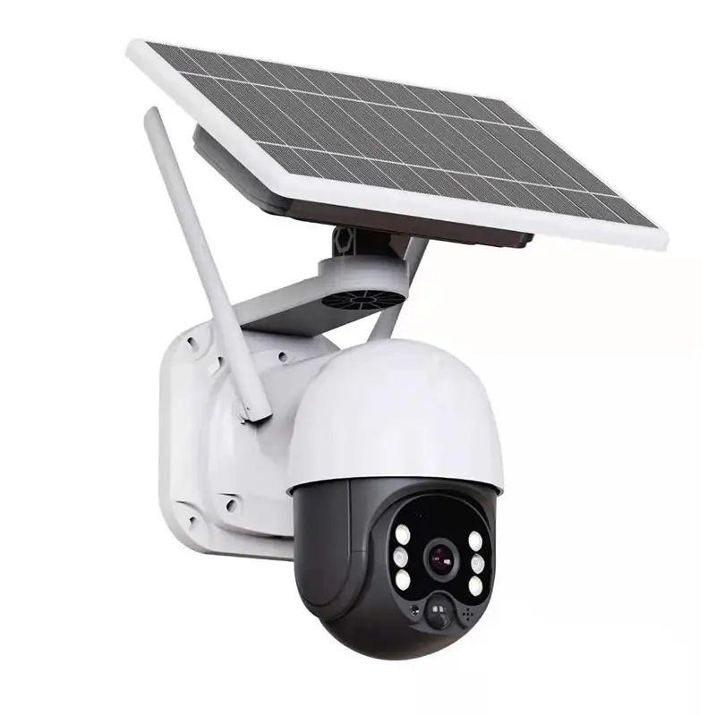 3mp Wifi Icsee App Camara S De Seguridad Pan Tilt Zoom Bewegingsdetectie Bewakingscamera Op Zonne-Energie Buiten H.265 Ondersteuning