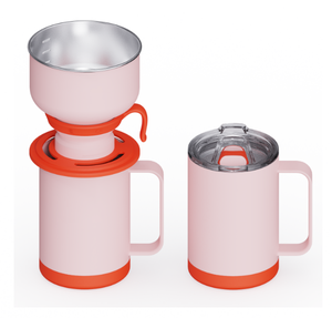 Biểu Tượng Tùy Chỉnh Thép Không Gỉ Cắm Trại Bộ Lọc Cà Phê Thiết Lập Di Động Ngoài Trời Đổ Hơn Pha Kit Với Treo Tai Loại Lọc - Product Image 3