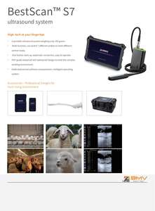 Pemindai <span class=keywords><strong>Ultrasound</strong></span> dokter hewan Trans BMV S7 terbaik dapat digunakan kembali hitam dan putih untuk hewan besar termasuk Bovine Equine - Product Image 3