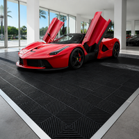 Dalles de sol de garage en plastique durable, modulaires, antidérapantes, à clipser, pour garages et ateliers intérieurs