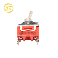 Interrupteur à bascule E-TEN1021 15A/250V 2pin interrupteur SPST marche-arrêt 12mm couleur Orange 10 pièces/boîte