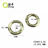 QF – accessoires de sac en Nickel 8, 15mm, joints toriques en métal, Logo personnalisé, mousqueton à ressort, crochet, joint torique en métal doré pour sacs à main 25 38mm