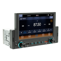Unidad Principal de Audio para Auto con Pantalla Táctil de 6.2 Pulgadas, Bluetooth, USB, Carplay y Android Auto Inalámbricos, Universal, de Un Solo DIN