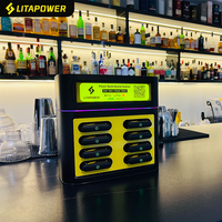 Nouvelle Station de Partage et Location de Batteries Externes OEM Tendance à 6 Emplacements pour Téléphones Mobiles, Borne de Recharge Rapide 36W