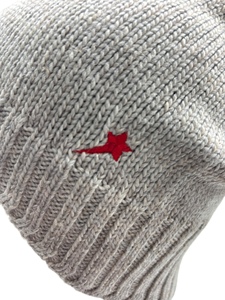 Gorro de Punto de Alta Calidad LANDBAS LUH-10634, 56-58 cm, Diseño de Cable, Parche de Cuero Estampado, Unisex para Adultos, Una Estrella - Product Image 6