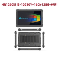 Tablet PC Robusta de 12.6'' con CPU I5-10210Y, Sistema Operativo Windows, 16GB+128GB, Puerto RJ45/RS232, Wifi6, Pantalla de 550cd/m2, Soporte para Vehículo, PC Industrial