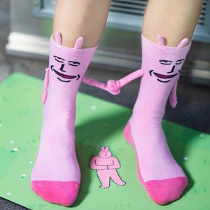 Calcetines de media pantorrilla para mujer, estilo conejito rosa, transpirables, absorbentes del sudor, talla juvenil - Product Image 2